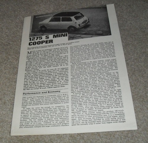 Austin mini cooper 1275 - 1275, s