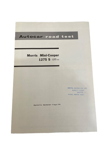 1964 morris mini cooper 1275 - mini, s