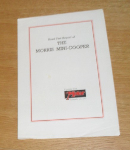 Morris mini cooper brochure - morris,