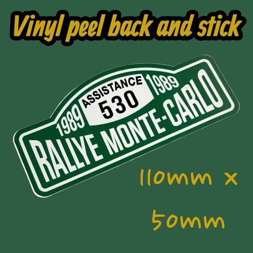 1989 rallye monte - rallye, vinyl