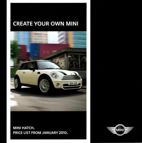 Mini hatch january 2010 - january, uk