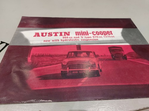 Austin mini cooper 998cc and - austin, s