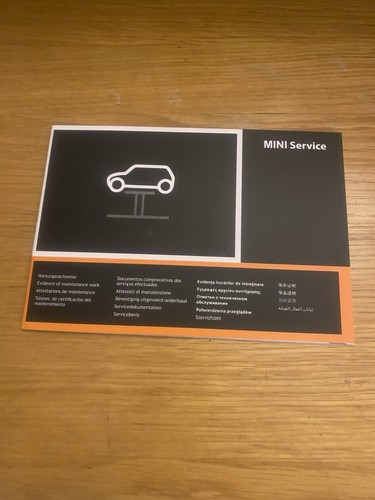 Mini service book stamped - mini,